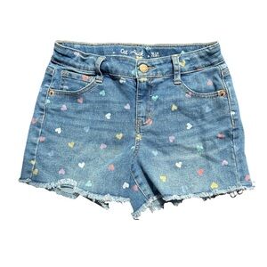 Cat & Jack Blue Heart Print denim Shorts